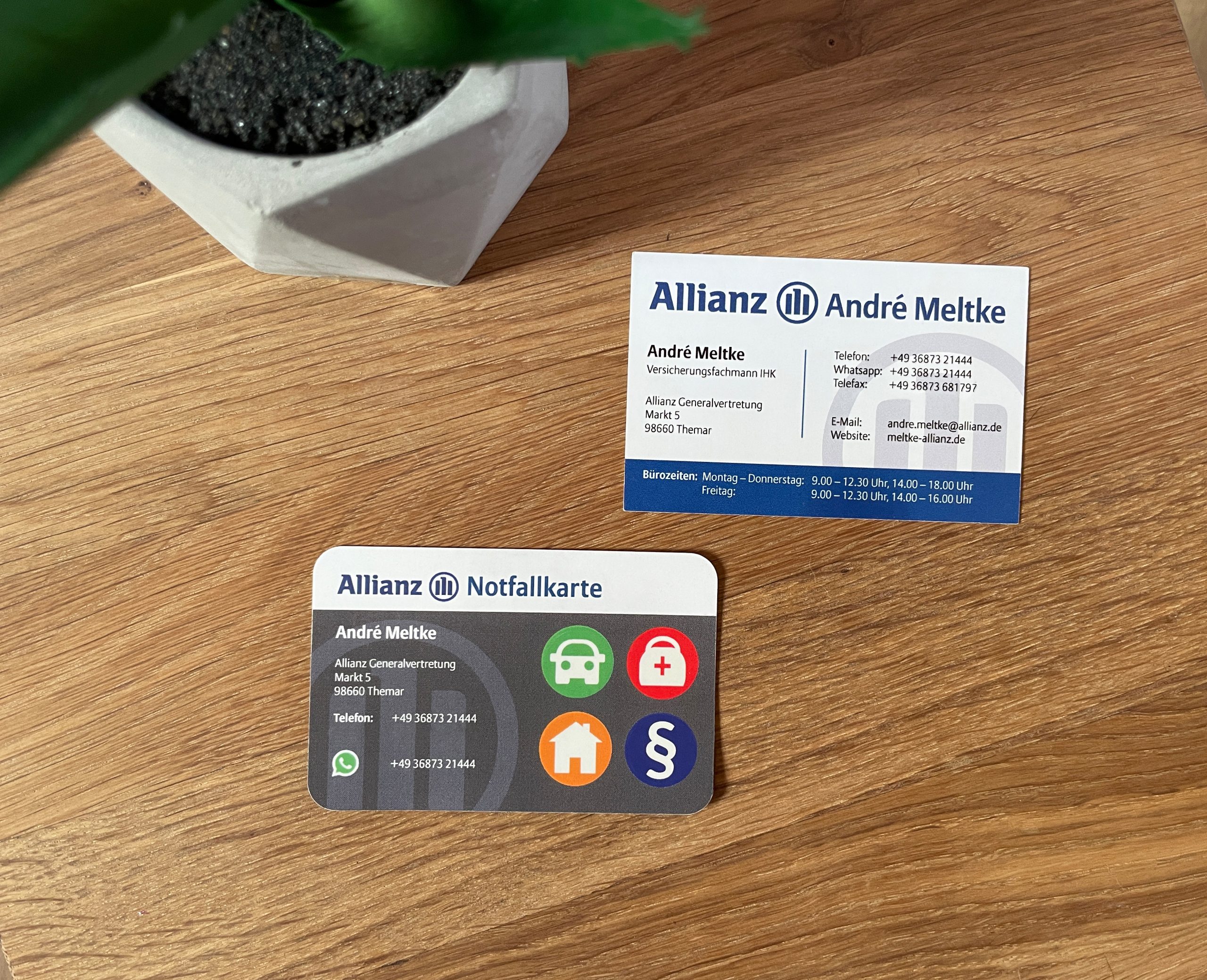 Visitenkarten Allianz