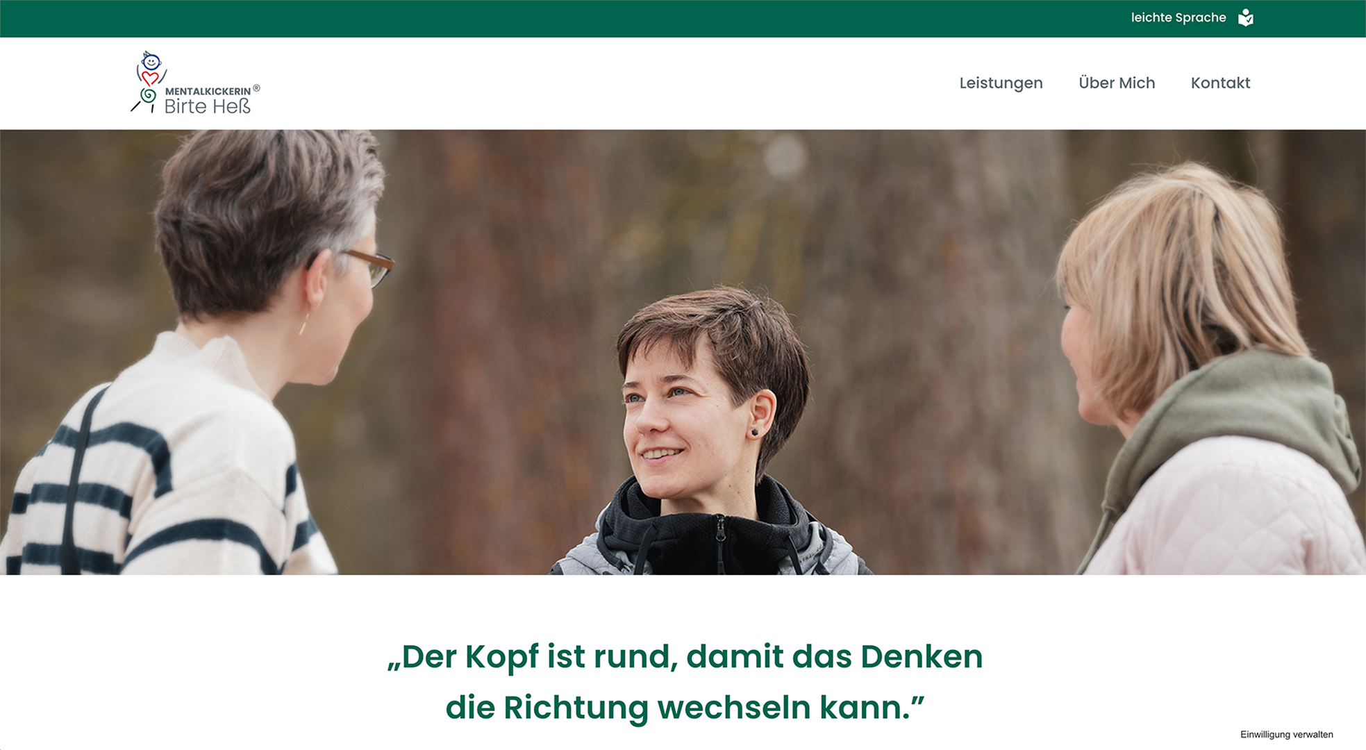 Website Mentalkickerin Birte Heß